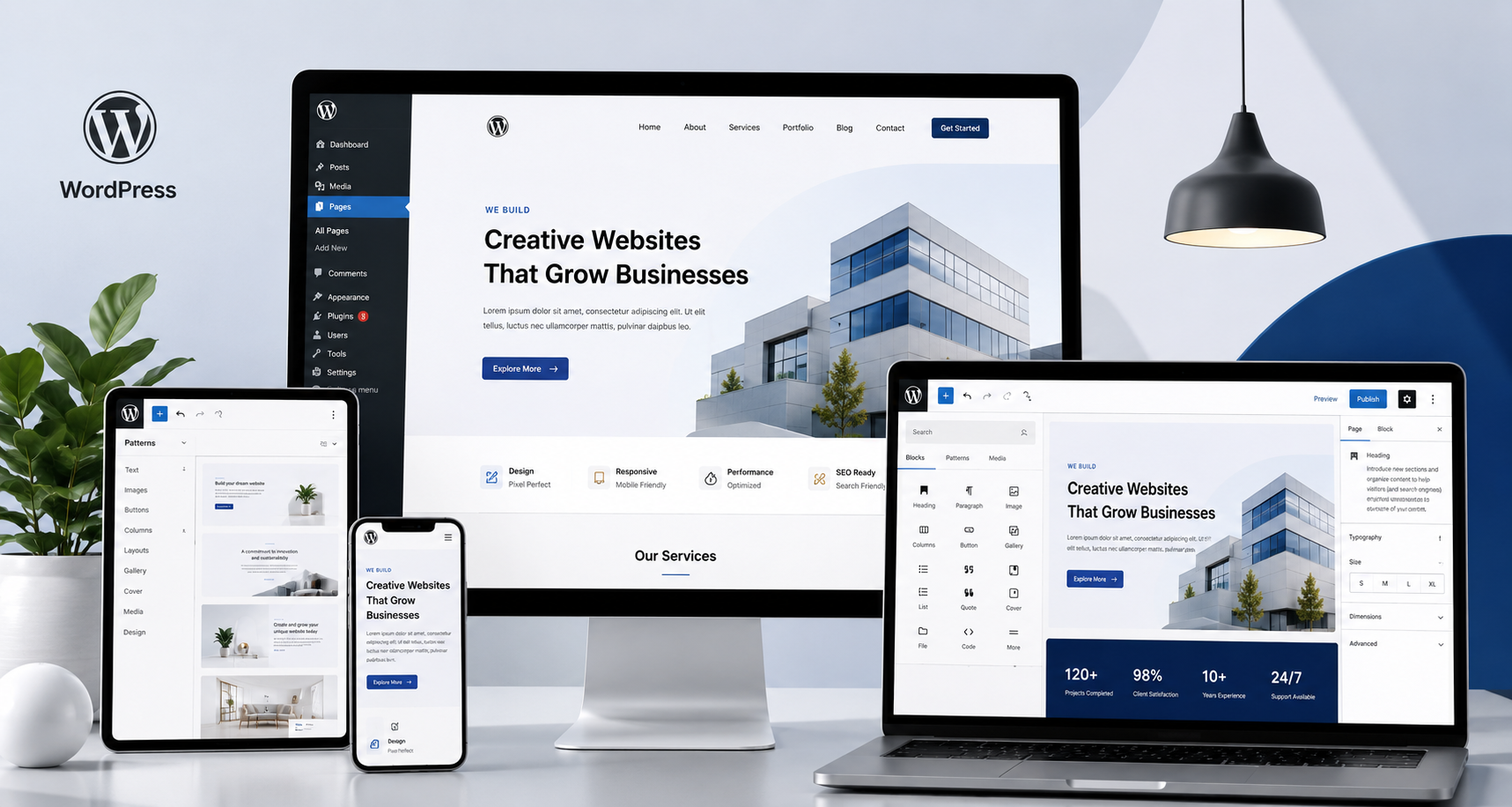 Dynamic Website Dashboard
